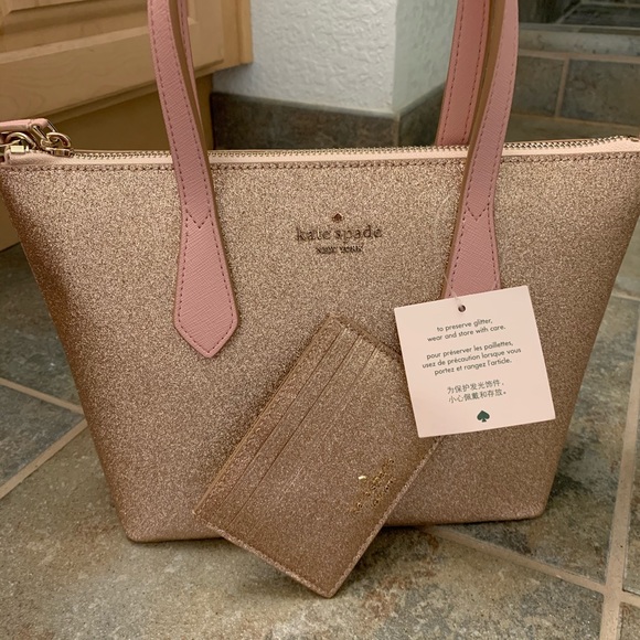 KATE SPADE JOELEY SATCHEL GOLD CARD HOLDER SET - Picture 5 of 8